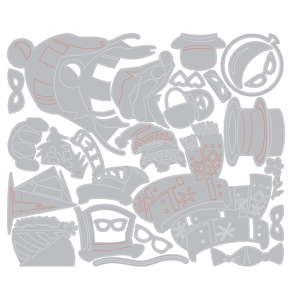 Sizzix Thinlits Large Accessories Die (25pcs) by Tim Holtz (667219)