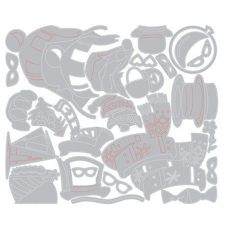 Sizzix Thinlits Large Accessories Die (25pcs) by Tim Holtz (667219)