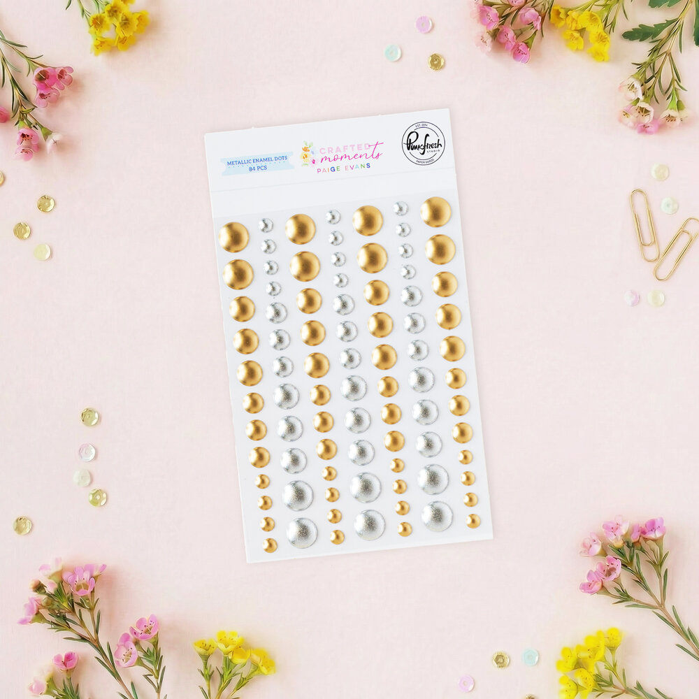Pinkfresh Studio Crafted Moments Metallic Enamel Dots by Paige Evans (318426) Pinkfresh Studio Crafted Moments Metallic Enamel Dots by Paige Evans (318426)