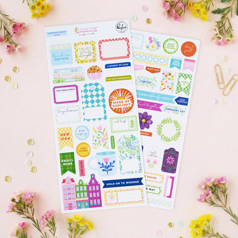 Pinkfresh Studio Crafted Moments Cardstock Stickers by Paige Evans (317826) Pinkfresh Studio Crafted Moments Cardstock Stickers by Paige Evans (317826)