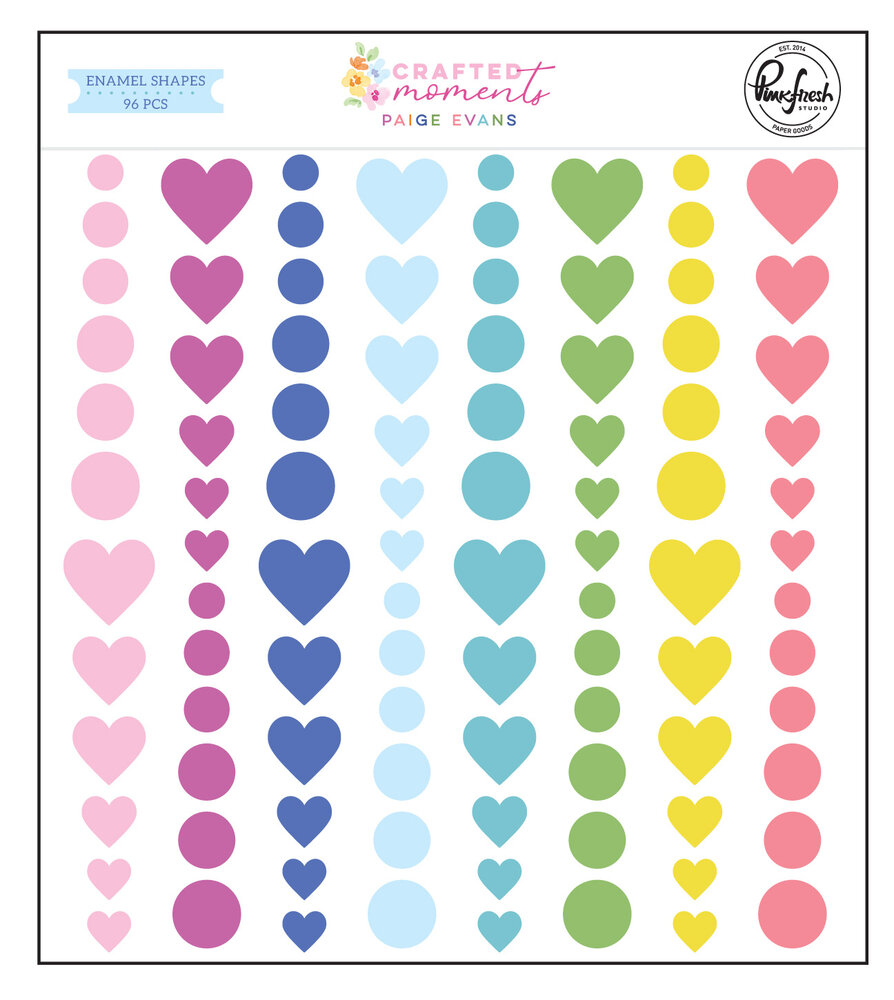 Pinkfresh Studio Crafted Moments Enamel Shapes by Paige Evans (318326) Pinkfresh Studio Crafted Moments Enamel Shapes by Paige Evans (318326)