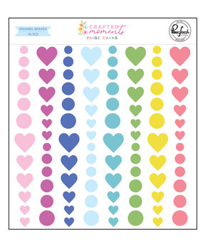 Pinkfresh Studio Crafted Moments Enamel Shapes by Paige Evans (318326)