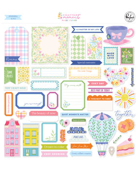 Pinkfresh Studio Crafted Moments Ephemera (46pcs) by Paige Evans (317726)