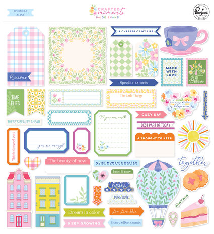 Pinkfresh Studio Crafted Moments Ephemera (46pcs) by Paige Evans (317726) Pinkfresh Studio Crafted Moments Ephemera (46pcs) by Paige Evans (317726)