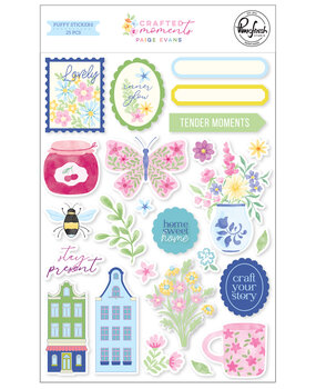 Pinkfresh Studio Crafted Moments Puffy Stickers by Paige Evans (317626)