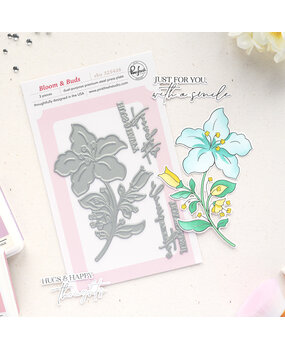 Pinkfresh Studio Sunlit Manor Press Plate Bloom & Buds by Inna Moreva (325426)