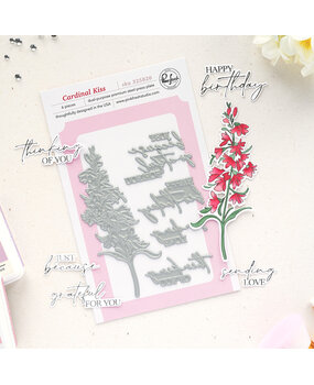 Pinkfresh Studio Sunlit Manor Press Plate Cardinal Kiss by Manushree Mishra (325826)