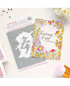 Pinkfresh Studio Sunlit Manor Press Plate Sunlit Garden by Inna Moreva (324526)