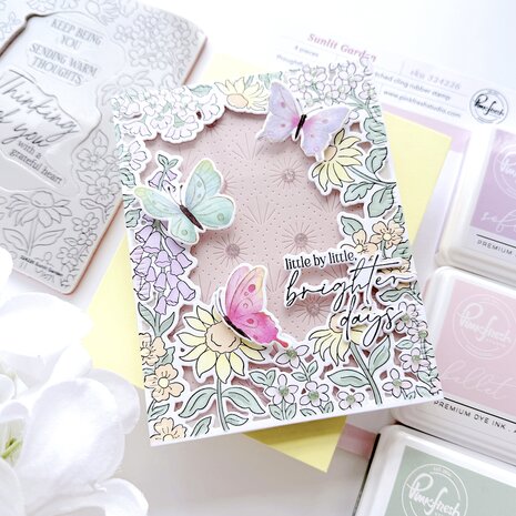 Pinkfresh Studio Sunlit Manor Press Plate Sunlit Garden by Inna Moreva (324526)