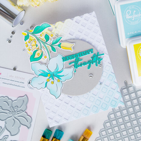 Pinkfresh Studio Sunlit Manor Stencil Bloom & Buds by Inna Moreva (325326)