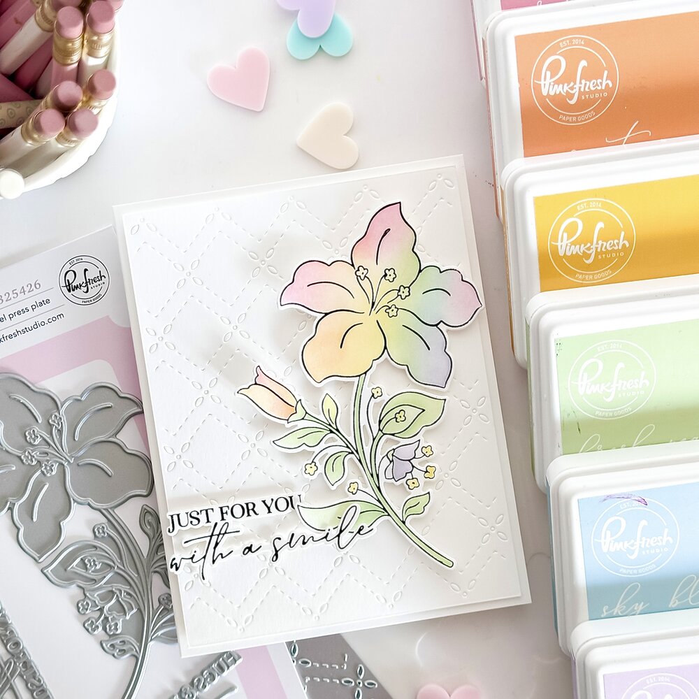 Pinkfresh Studio Sunlit Manor Press Plate Bloom & Buds by Inna Moreva (325426)
