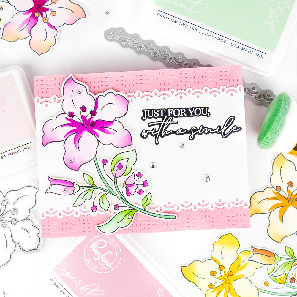 Pinkfresh Studio Sunlit Manor Die Bloom & Buds by Inna Moreva (325226)