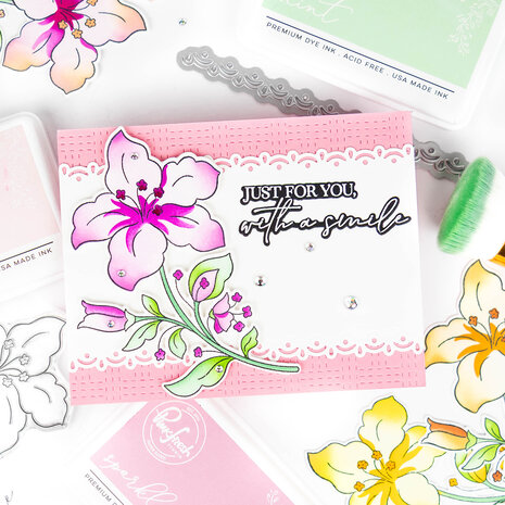 Pinkfresh Studio Sunlit Manor Stamp Bloom & Buds by Inna Moreva (325126)