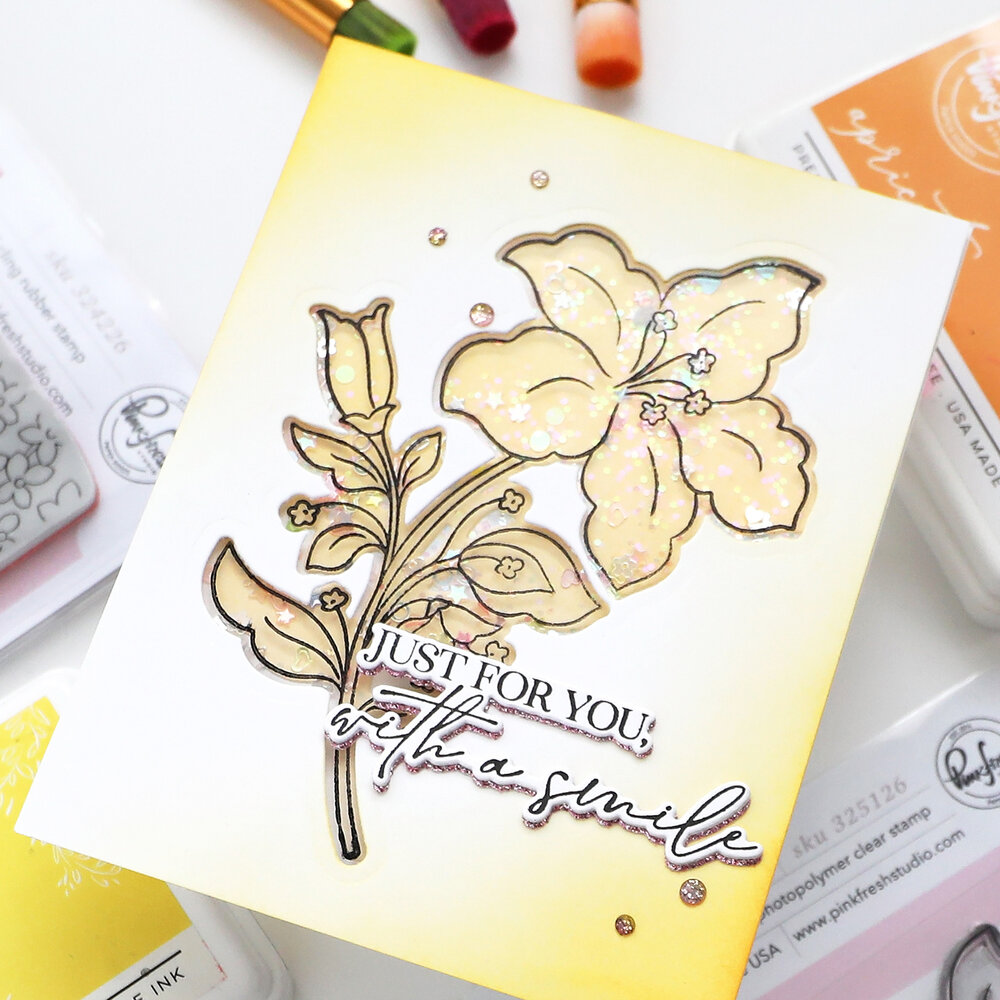 Pinkfresh Studio Sunlit Manor Press Plate Bloom & Buds by Inna Moreva (325426)
