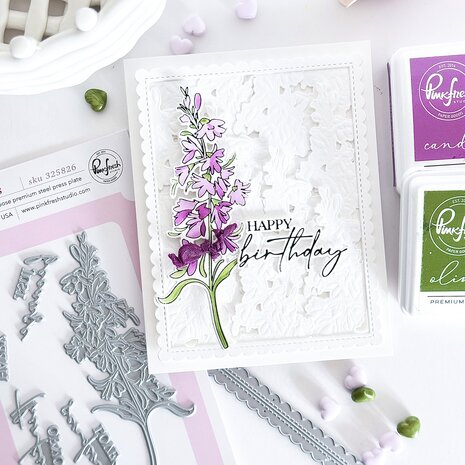 Pinkfresh Studio Sunlit Manor Stamp Cardinal Kiss by Manushree Mishra (325526)