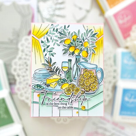 Pinkfresh Studio Sunlit Manor Stamp Citrus Still Life by Inna Moreva (324626) Pinkfresh Studio Sunlit Manor Stamp Citrus Still Life by Inna Moreva (324626)