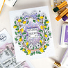 Pinkfresh Studio Sunlit Manor Stamp Lemon Blossom Crest by Dawn Woleslagle (321226)