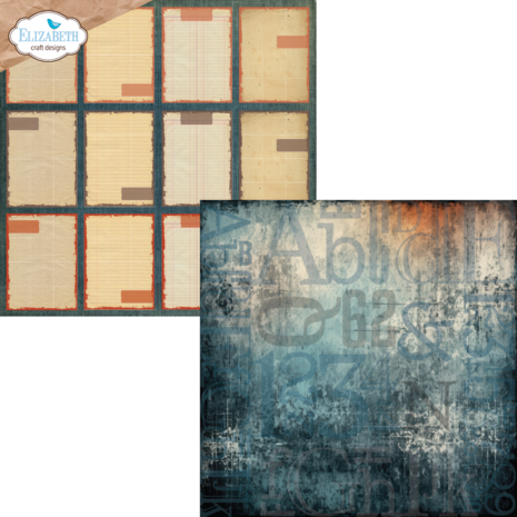 Elizabeth Craft Designs Rest & Relaxation 12x12 Inch Patterned Cardstock Paper by Everyday Memories (C043)