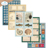 Elizabeth Craft Designs Rest & Relaxation A5 Patterned Cardstock Everyday Ephemera 2 by Everyday Memories (PS03)