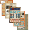 Elizabeth Craft Designs Rest & Relaxation A5 Patterned Cardstock Everyday Ephemera 2 by Everyday Memories (PS03)