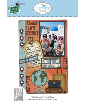Elizabeth Craft Designs Rest & Relaxation Die Rounded Travel Page by Everyday Memories (2356)