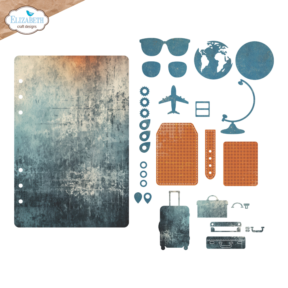 Elizabeth Craft Designs Rest & Relaxation Die Rounded Travel Page by Everyday Memories (2356)