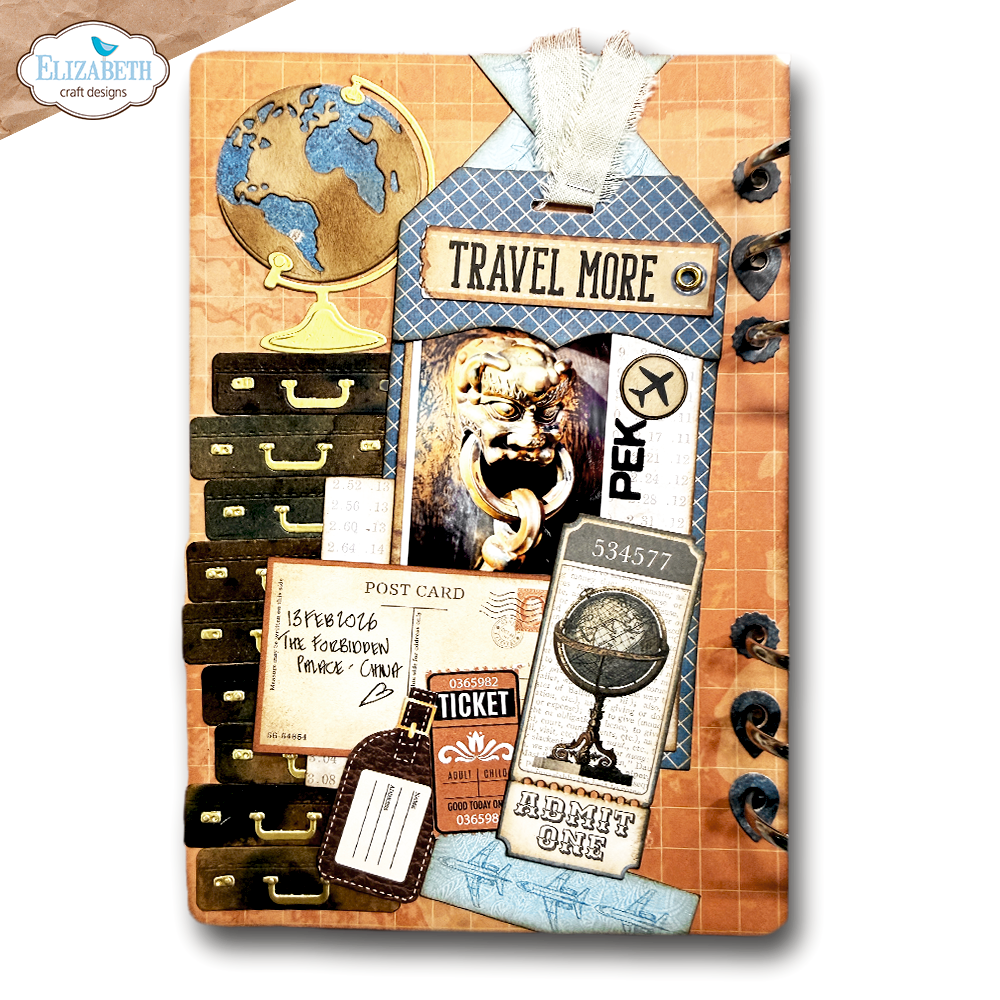 Elizabeth Craft Designs Rest & Relaxation Die Rounded Travel Page by Everyday Memories (2356)