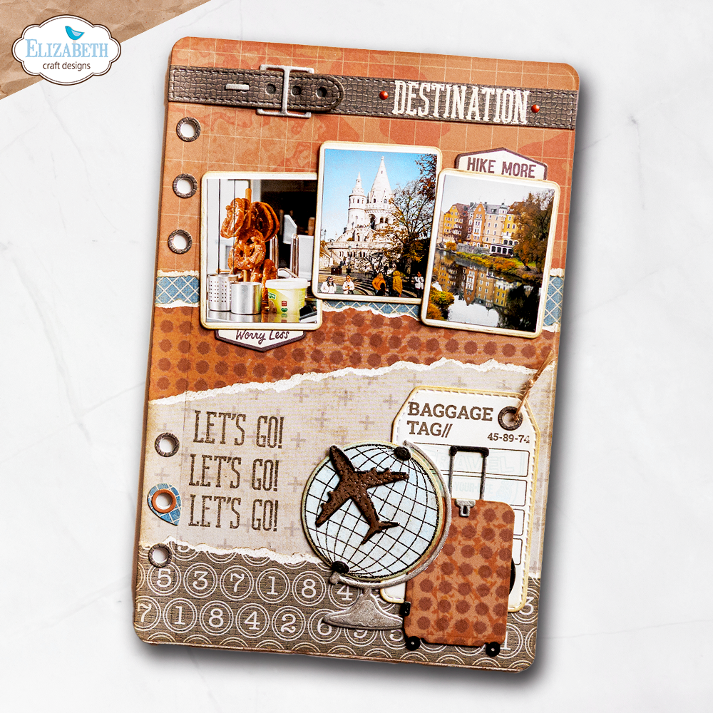 Elizabeth Craft Designs Rest & Relaxation Die Rounded Travel Page by Everyday Memories (2356)