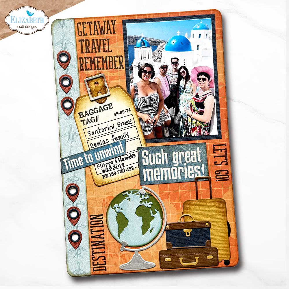 Elizabeth Craft Designs Rest & Relaxation Die Rounded Travel Page by Everyday Memories (2356)