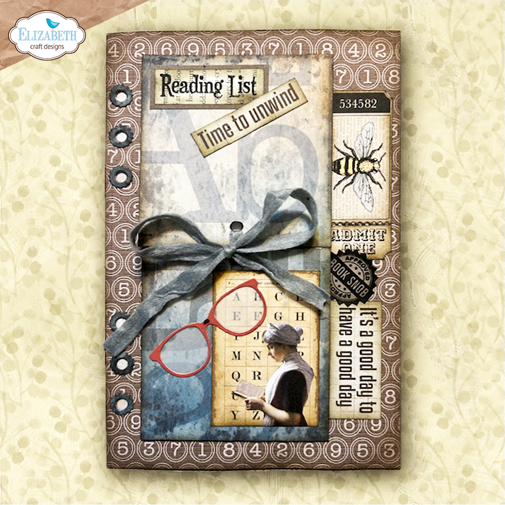 Elizabeth Craft Designs Rest & Relaxation Stamp and Die Set Book Lover by Everyday Memories (CSD453)