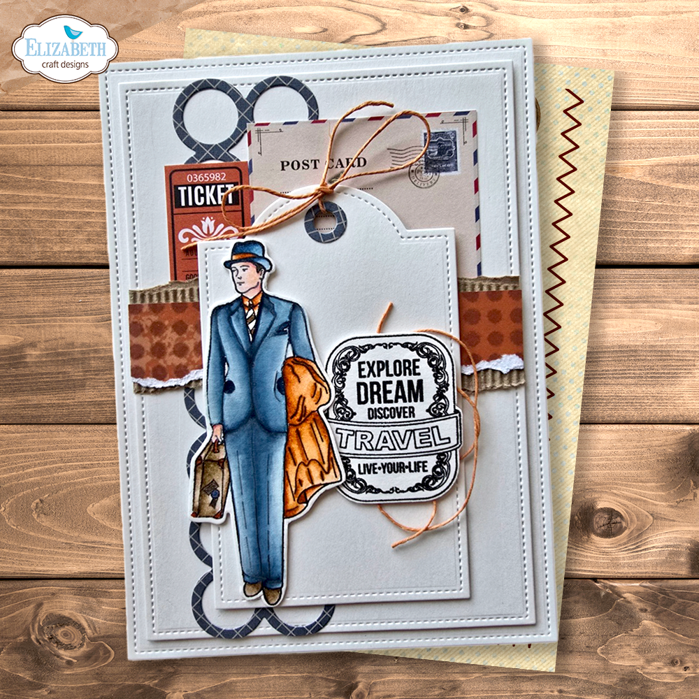 Elizabeth Craft Designs Rest & Relaxation Stamp and Die Set Let's Go! by Everyday Memories (CSD454)