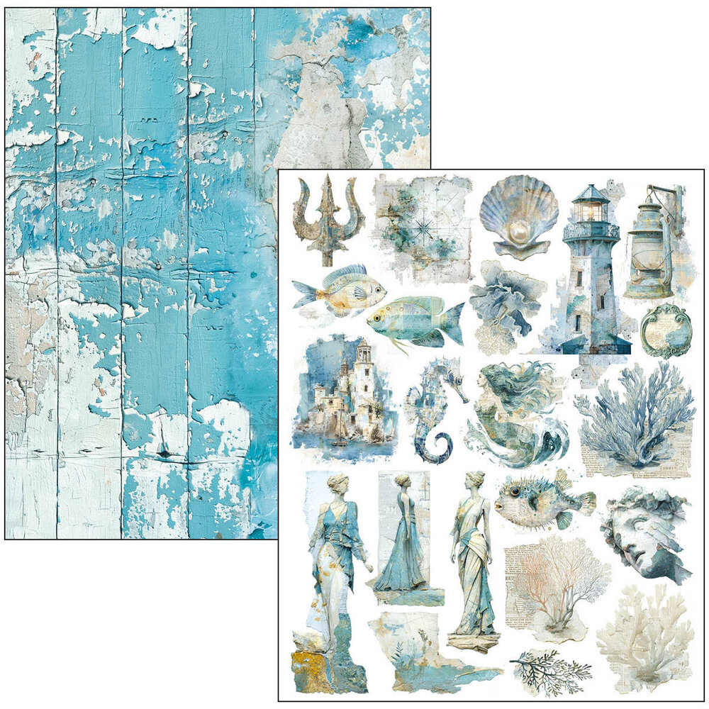 Ciao Bella Edge of the Ocean A4 Maxi Mixed Media Book (MA008)