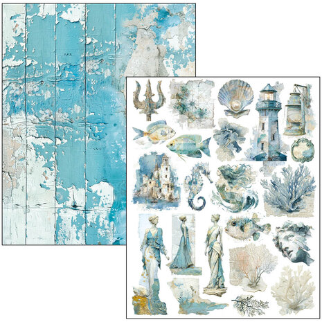 Ciao Bella Edge of the Ocean A4 Maxi Mixed Media Book (MA008)