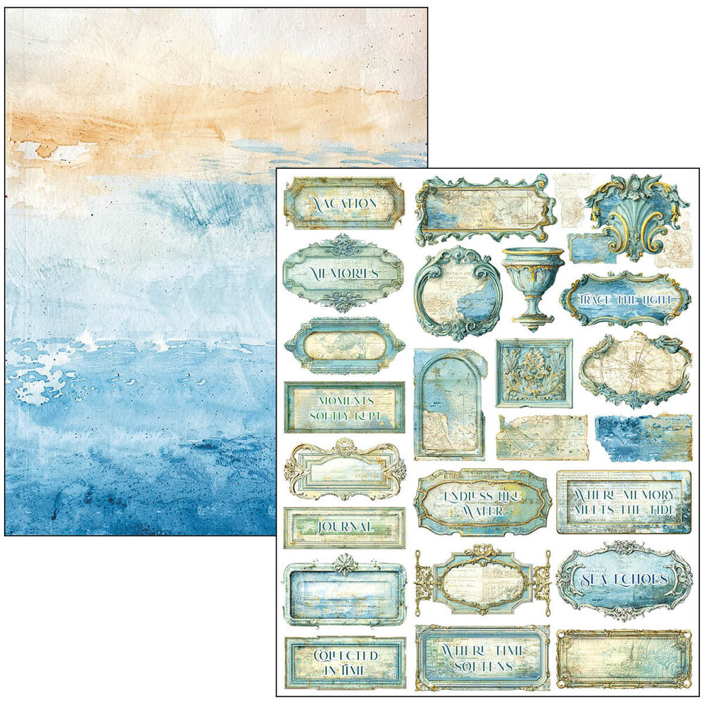 Ciao Bella Edge of the Ocean A4 Maxi Mixed Media Book (MA008)