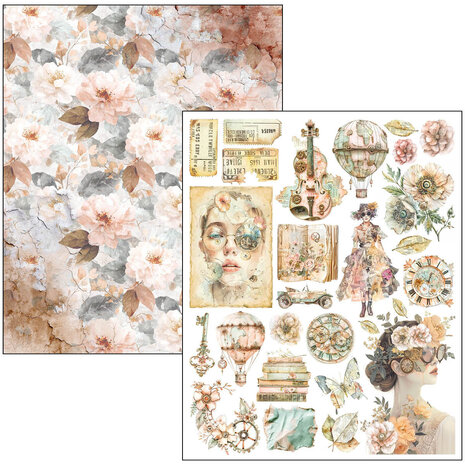 Ciao Bella Lost in Time A4 Maxi Mixed Media Book (MA007)