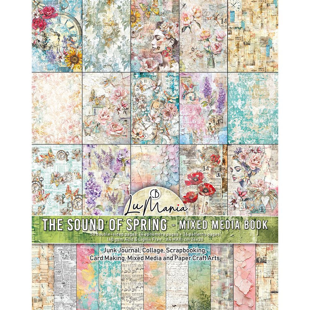 Ciao Bella The Sound of Spring A4 Maxi Mixed Media Book (MA009)