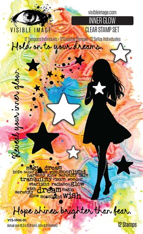 Visible Image Hopes and Dreams 4x6 Inch Stamp Set Inner Glow by Mark Alexander (VIS-INN-01)