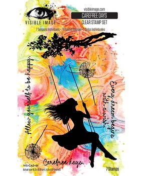Visible Image Hopes and Dreams 4x6 Inch Stamp Set Carefree Days by Mark Alexander (VIS-CAD-01)