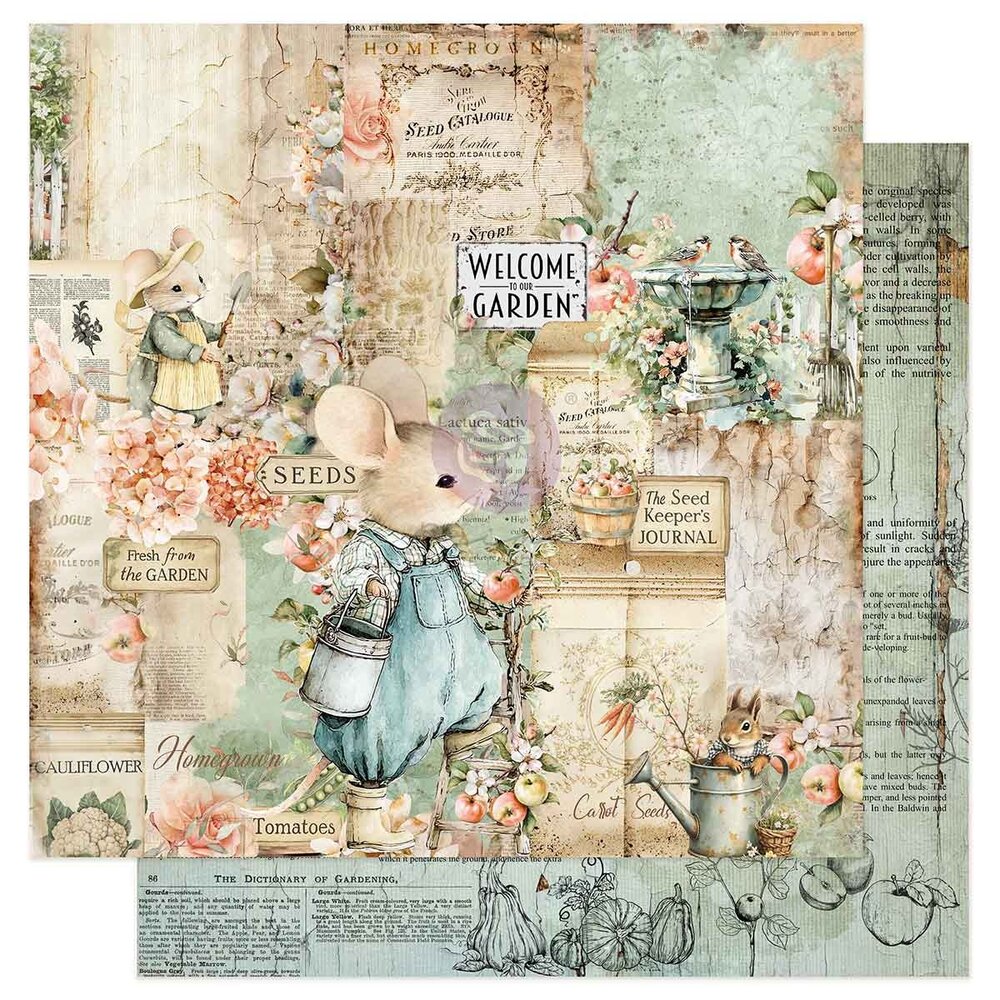 Prima Marketing Homegrown 12x12 Inch Paper Pad by The 3 Girls Tale (683382)