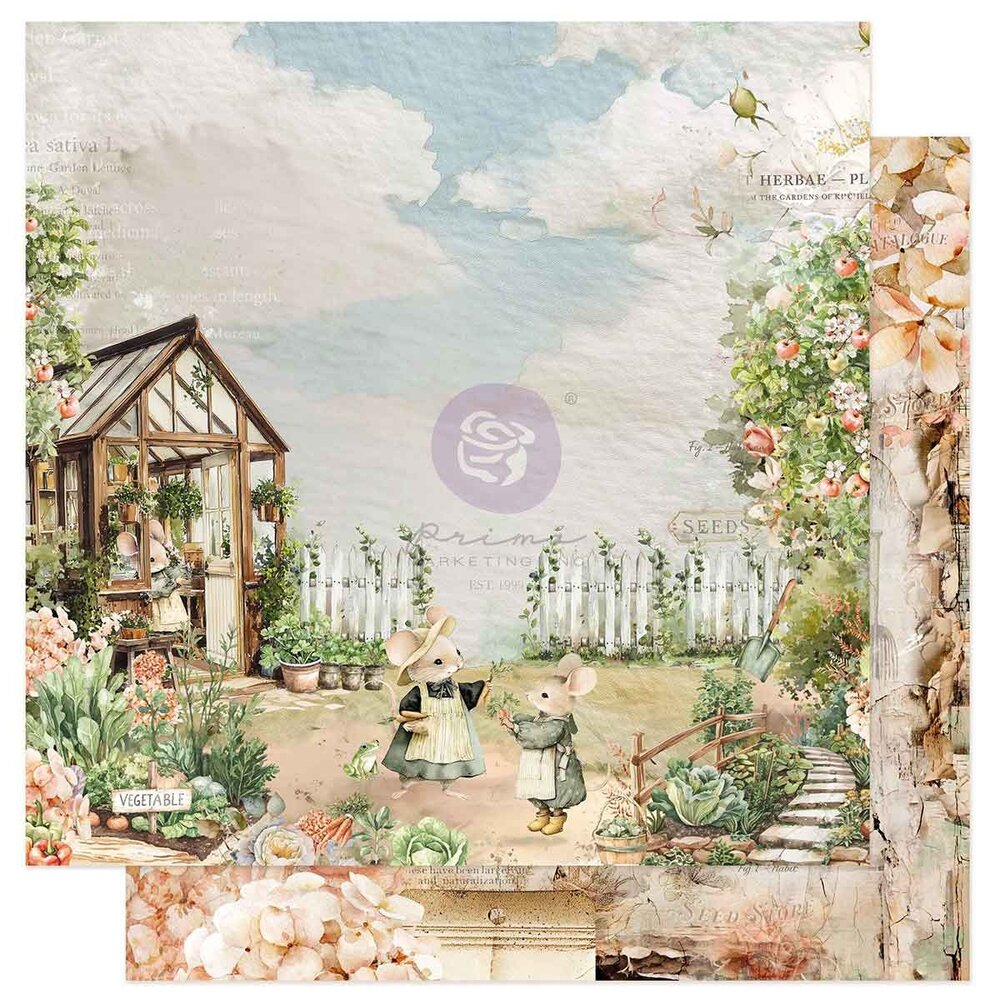 Prima Marketing Homegrown 12x12 Inch Paper Pad by The 3 Girls Tale (683382)
