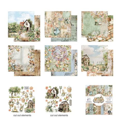 Prima Marketing Homegrown 6x6 Inch Paper Pad by The 3 Girls Tale (683399)