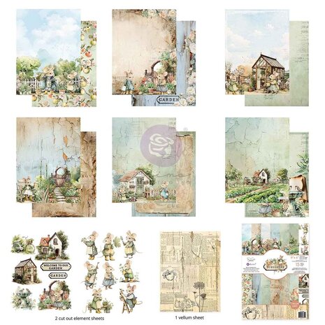 Prima Marketing Homegrown 6x8 Inch Paper Pad by The 3 Girls Tale (683405)