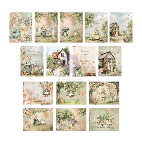 Prima Marketing Homegrown 3x4 Inch Journaling Cards by The 3 Girls Tale (683474)
