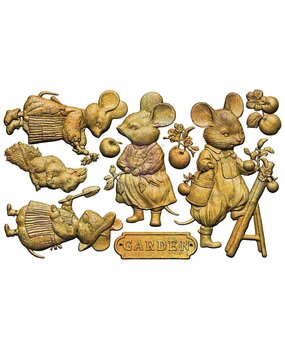 Prima Marketing Homegrown 5x8 Inch Decor Moulds Tiny Gardeners by The 3 Girls Tale (683528)