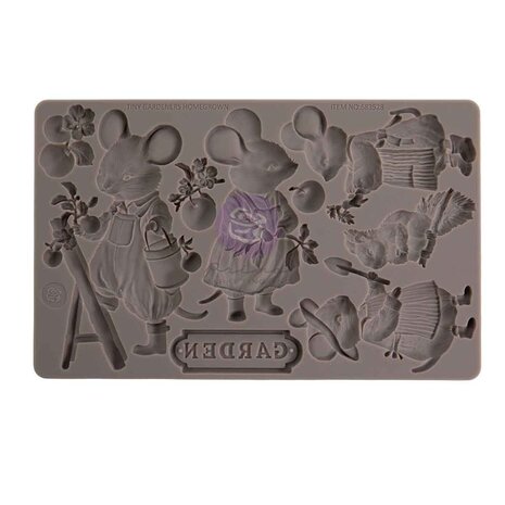 Prima Marketing Homegrown 5x8 Inch Decor Moulds Tiny Gardeners by The 3 Girls Tale (683528)