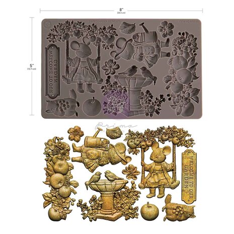 Prima Marketing Homegrown 5x8 Inch Decor Moulds Sweet Garden by The 3 Girls Tale (683535)