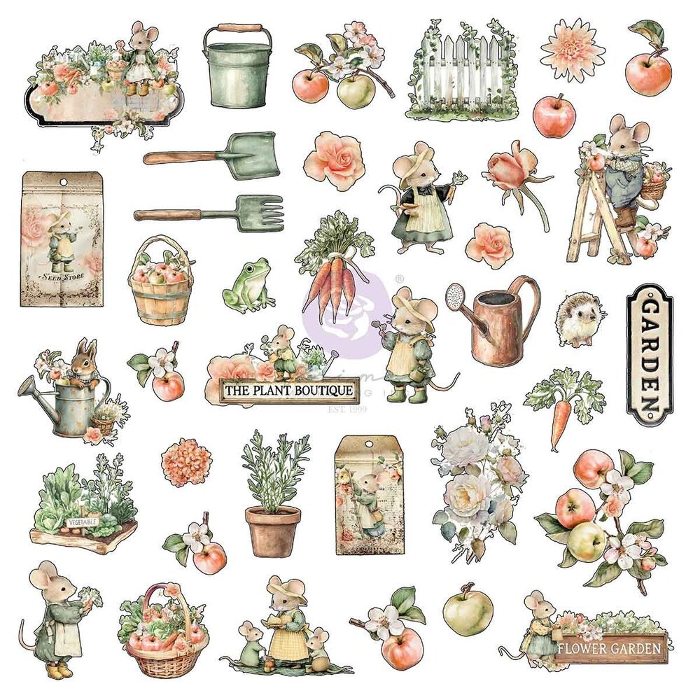 Prima Marketing Homegrown Ephemera (78pcs) by The 3 Girls Tale (683559)