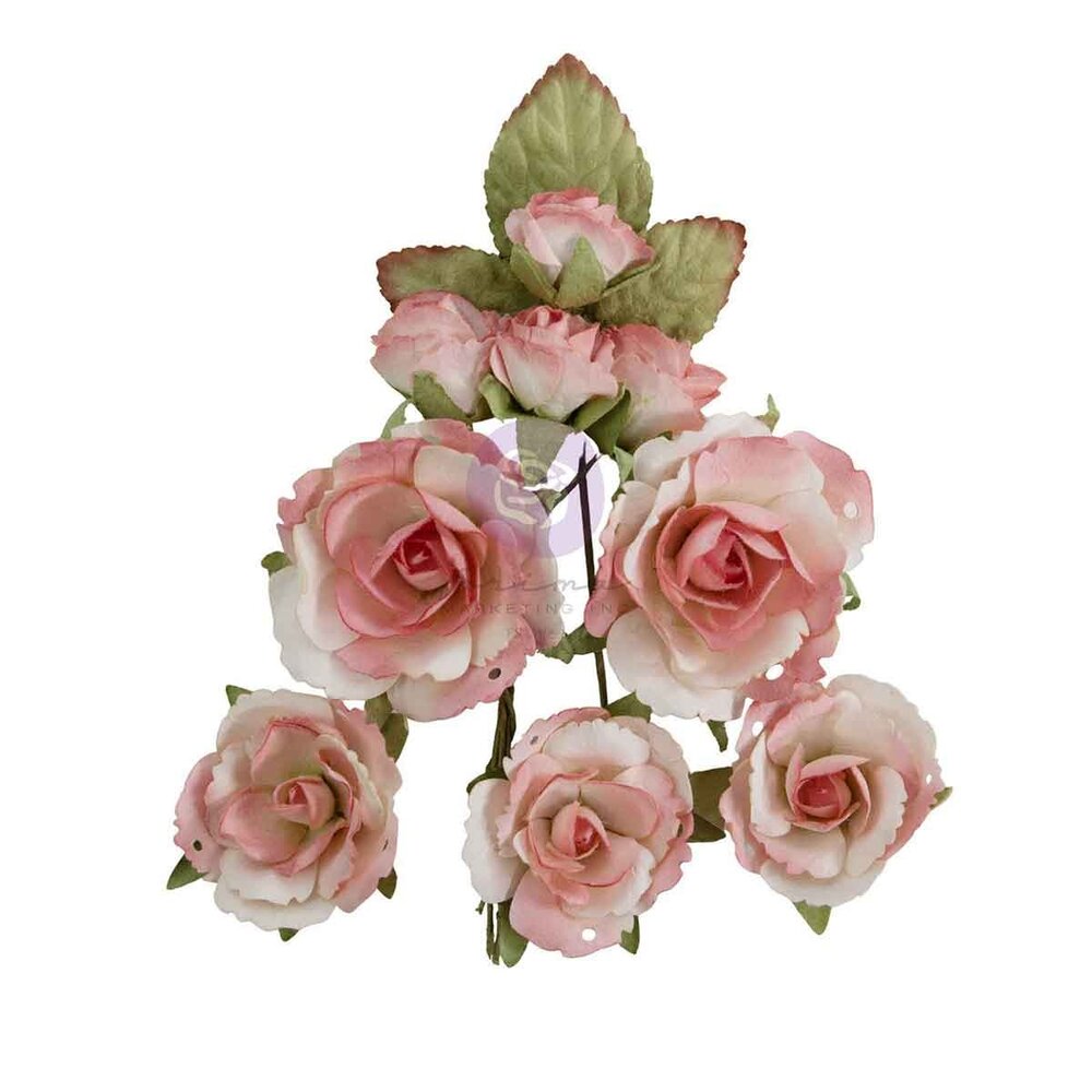 Prima Marketing Homegrown Flowers Garden Rose Blush (10pcs) by The 3 Girls Tale (683672)