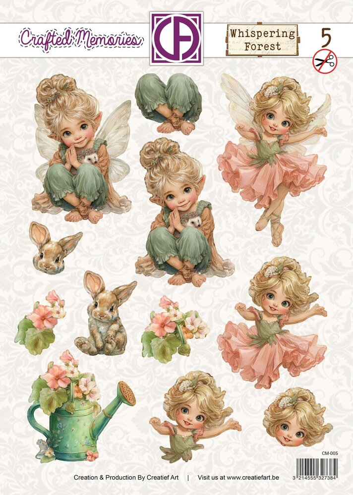 Creatief Art Whispering Forest 3D Die-Cut Sheet 05 Crafted Memories (CM-005) Creatief Art Whispering Forest 3D Die-Cut Sheet 05 Crafted Memories (CM-005)