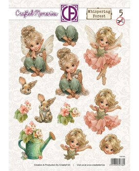 Creatief Art Whispering Forest 3D Die-Cut Sheet 05 Crafted Memories (CM-005)